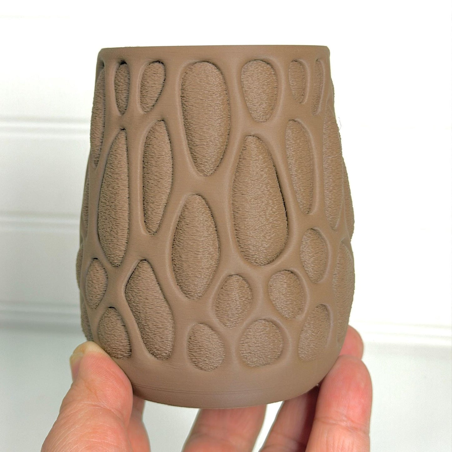 Vesica Cachepot Planter, Indoor Tabletop Plant Pot, Organic Design