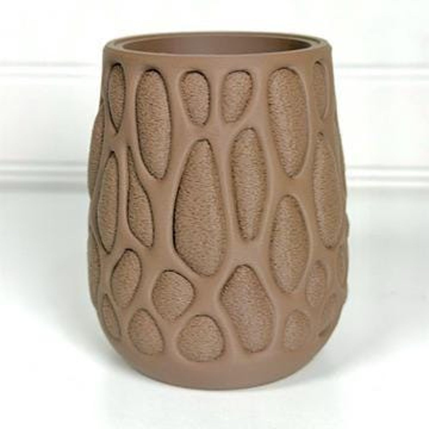 Vesica Cachepot Planter, Indoor Tabletop Plant Pot, Organic Design