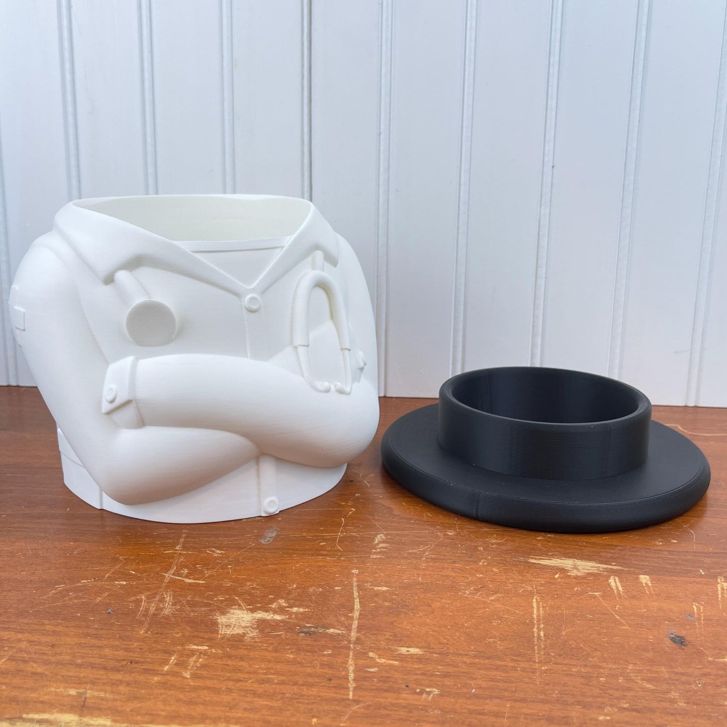 Doctor Coat Indoor Planter Pot, Lab Coat Flower Pot, Planter, Quirky Unique Planter