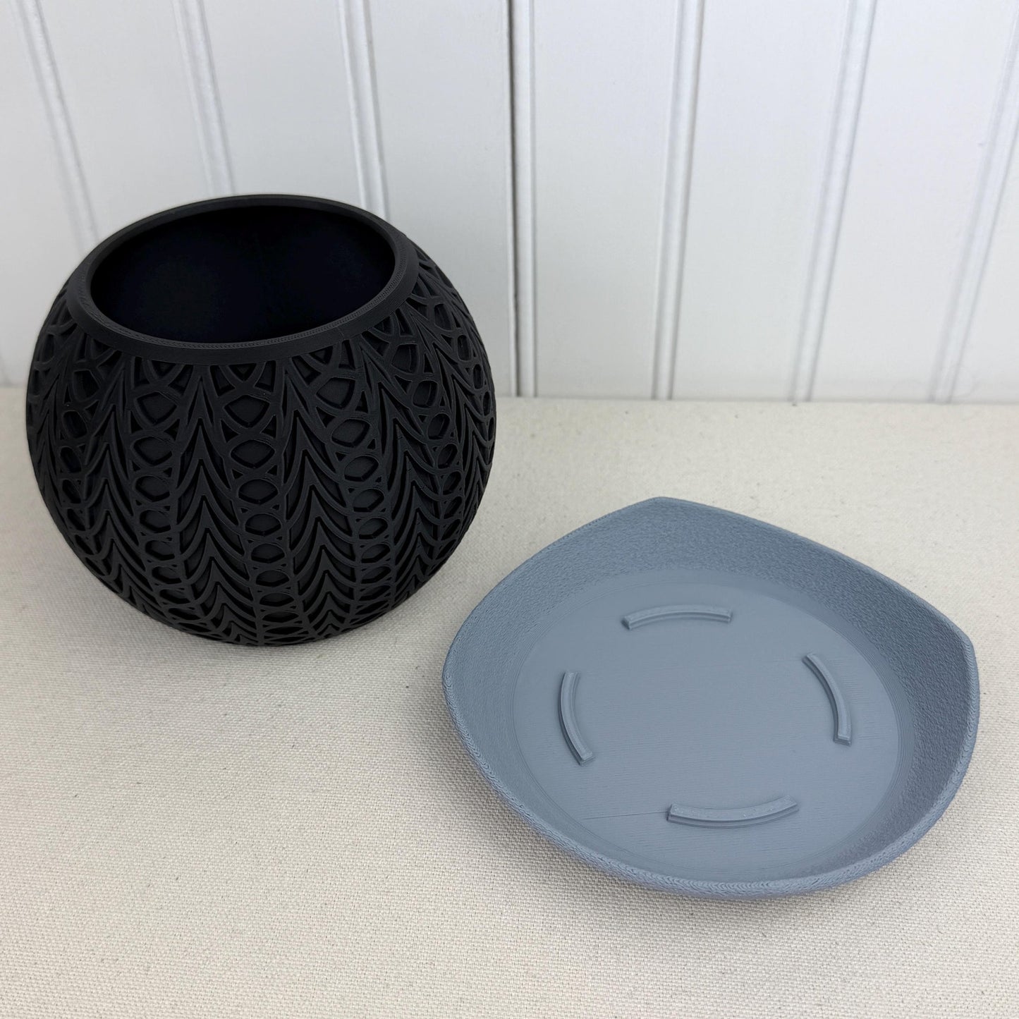 The Fusion Planter, Indoor Flower Pot, Tabletop Planter, Lattice Pattern