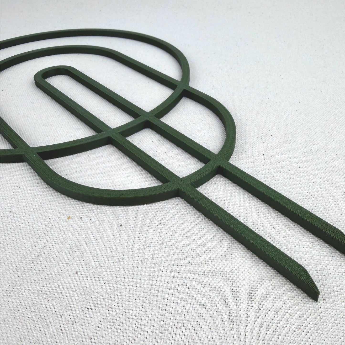 Circle Shaped Plant Trellis, Modern Plant Support, Indoor Garden Decor, 11.875" tall