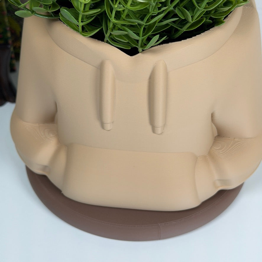 Hoodie Planter Pot, Sweatshirt Flower Pot, Indoor Planter, Tabletop Planter