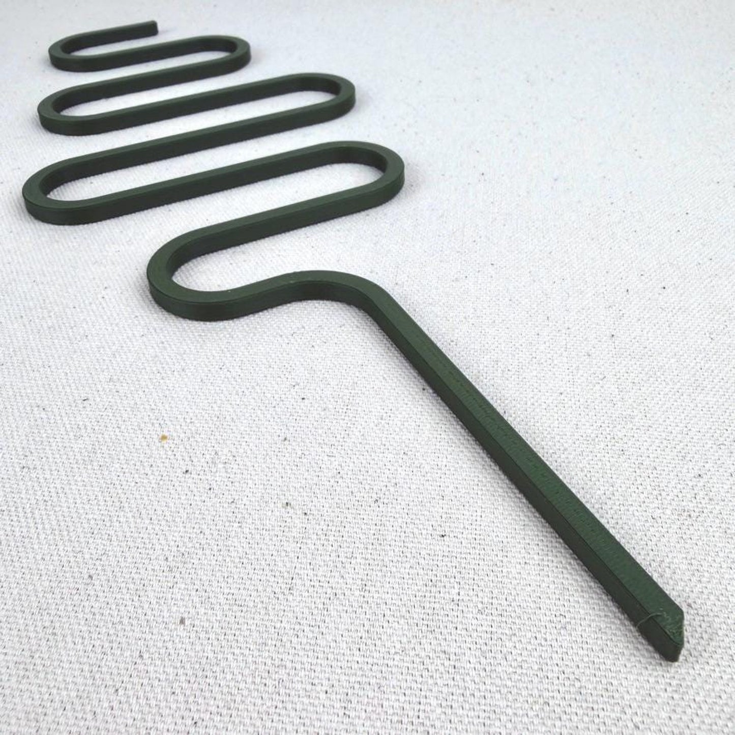 Squiggle Shaped Plant Trellis, Plant Support, Indoor Garden Decor, 12.375" tall