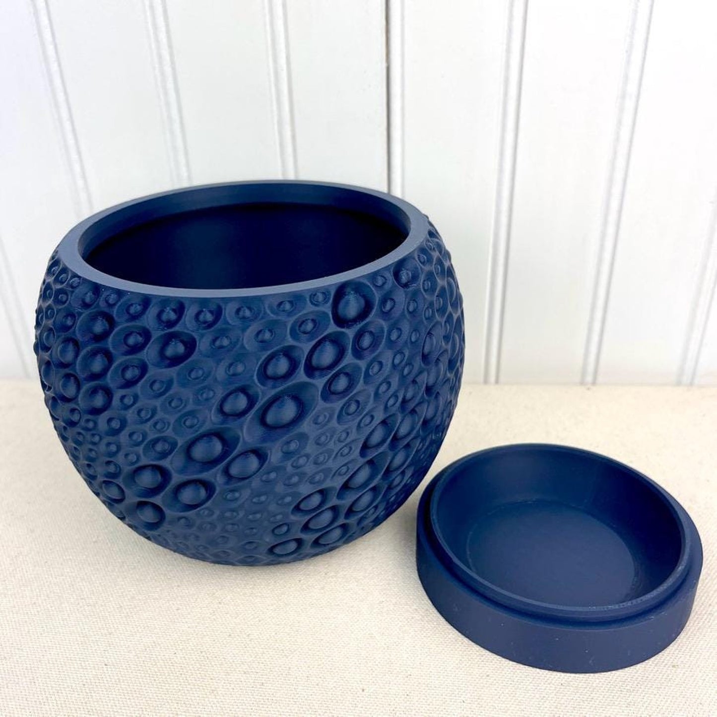 Pearl Planter Pot: Modern Geometric Planter, Indoor Flower Pot, Tabletop Planter, Moon Crater Inspired