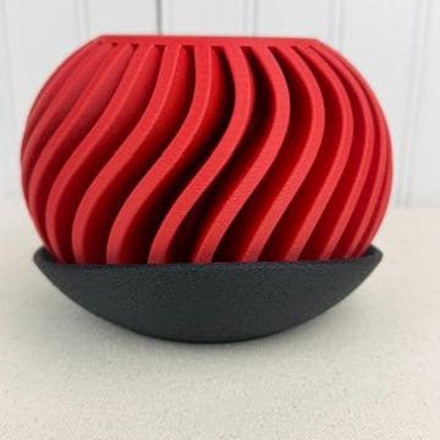 The Surge Planter, Indoor Flower Pot, Tabletop Planter, Wave Pattern
