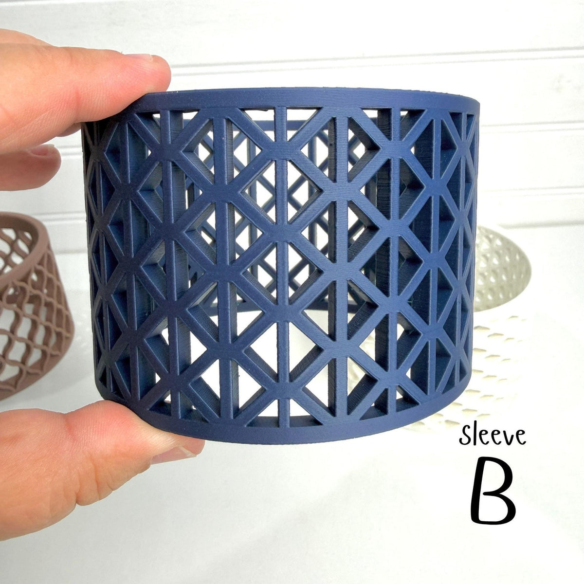 Synora Cachepot, Cachepot Planter, Indoor Tabletop Plant Pot, Interchangeable Sleeves