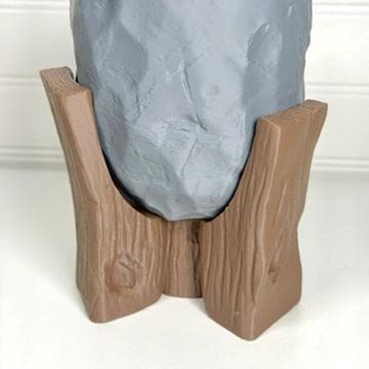 Grotio Cachepot, Indoor Tabletop Planter, Woodland Style Decorative Plant Pot, Tree Stump