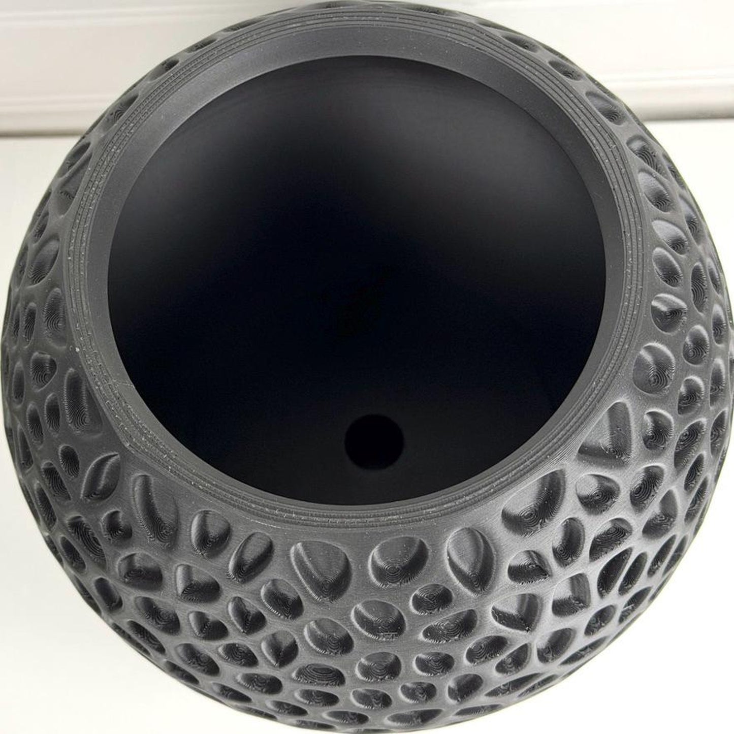 Pulp Planter, Indoor Plant Pot with Drip Tray, Tabletop Planter, Geometric Design