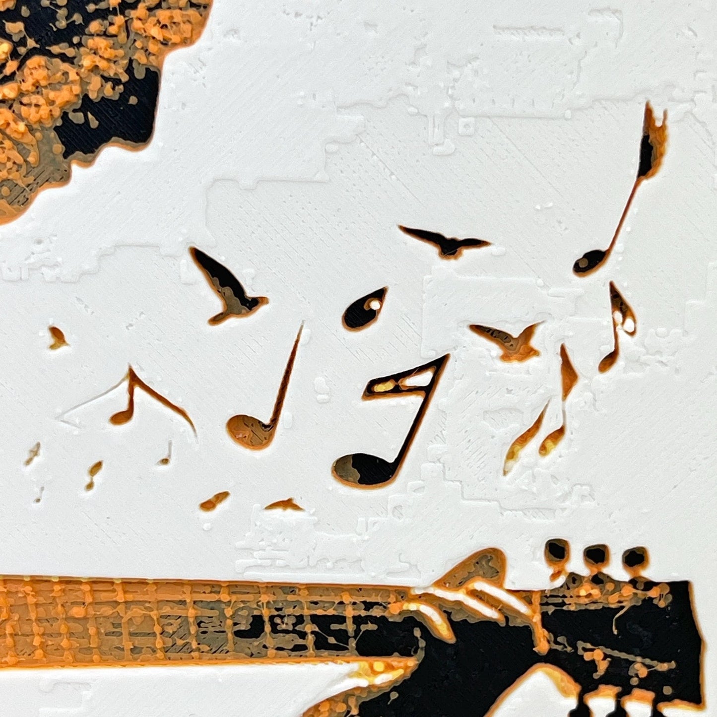 Sunset Serenade Wall Art, Acoustic Guitar Sunset Silhouette, Nature Guitar Art