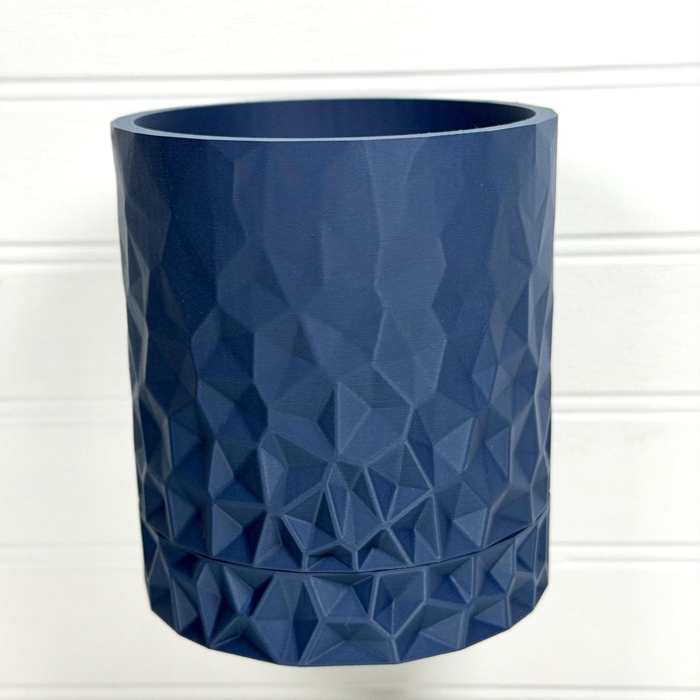 Voronoi Wall Hanging Planter, Indoor Plant Pot, Screw On Drip Tray, Geometric Design