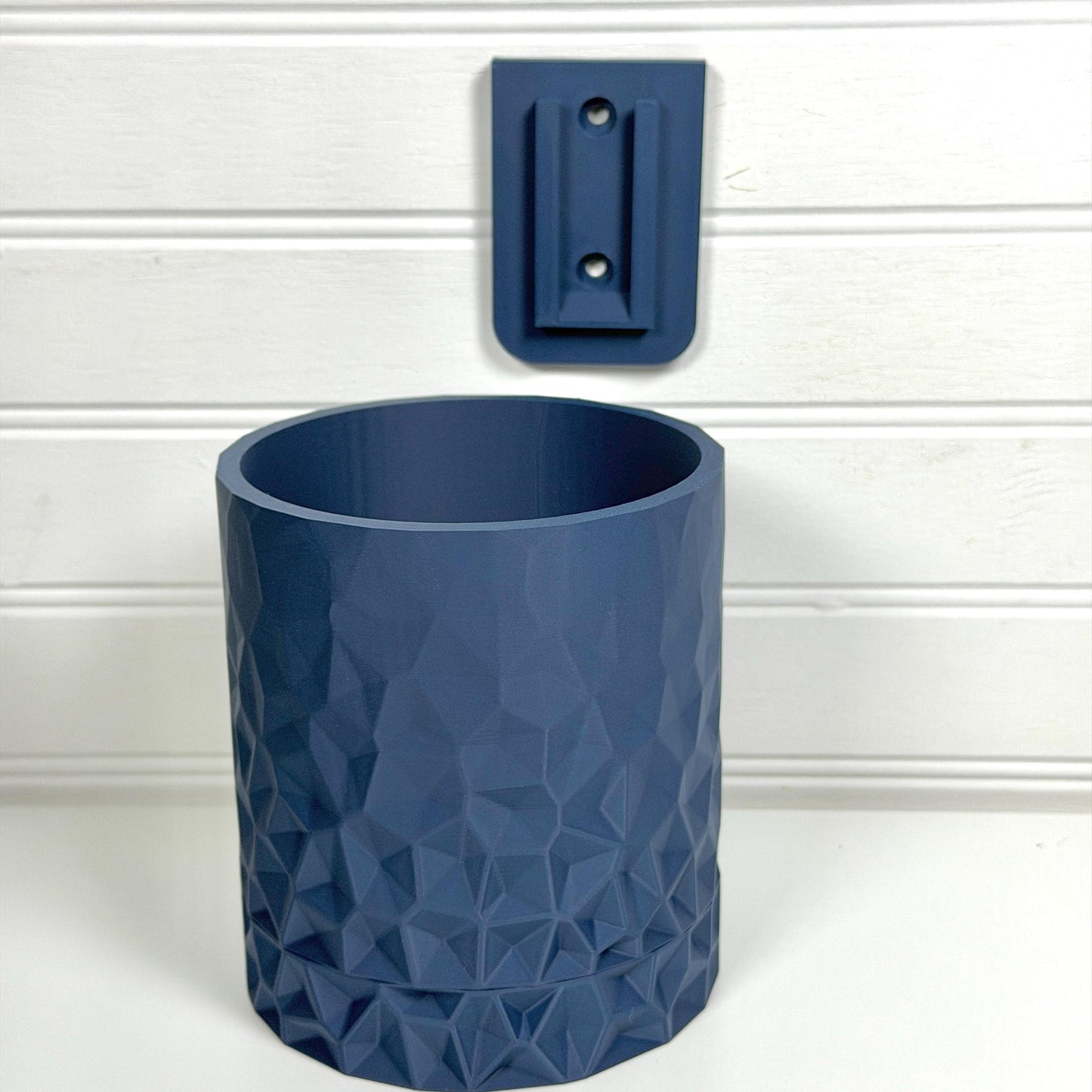Voronoi Wall Hanging Planter, Indoor Plant Pot, Screw On Drip Tray, Geometric Design