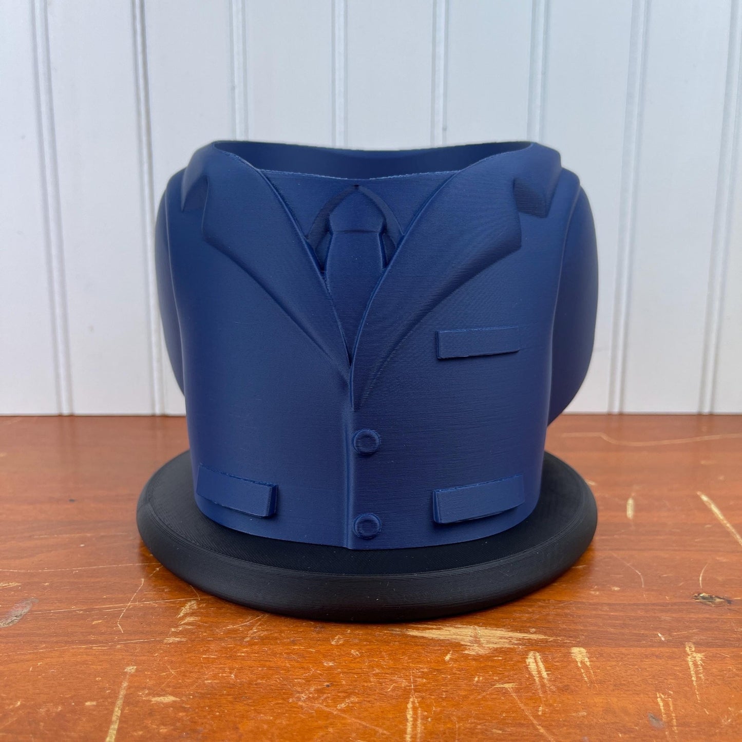 Suit Coat Indoor Planter Pot, Men’s Suit Flower Pot, Tabletop Planter