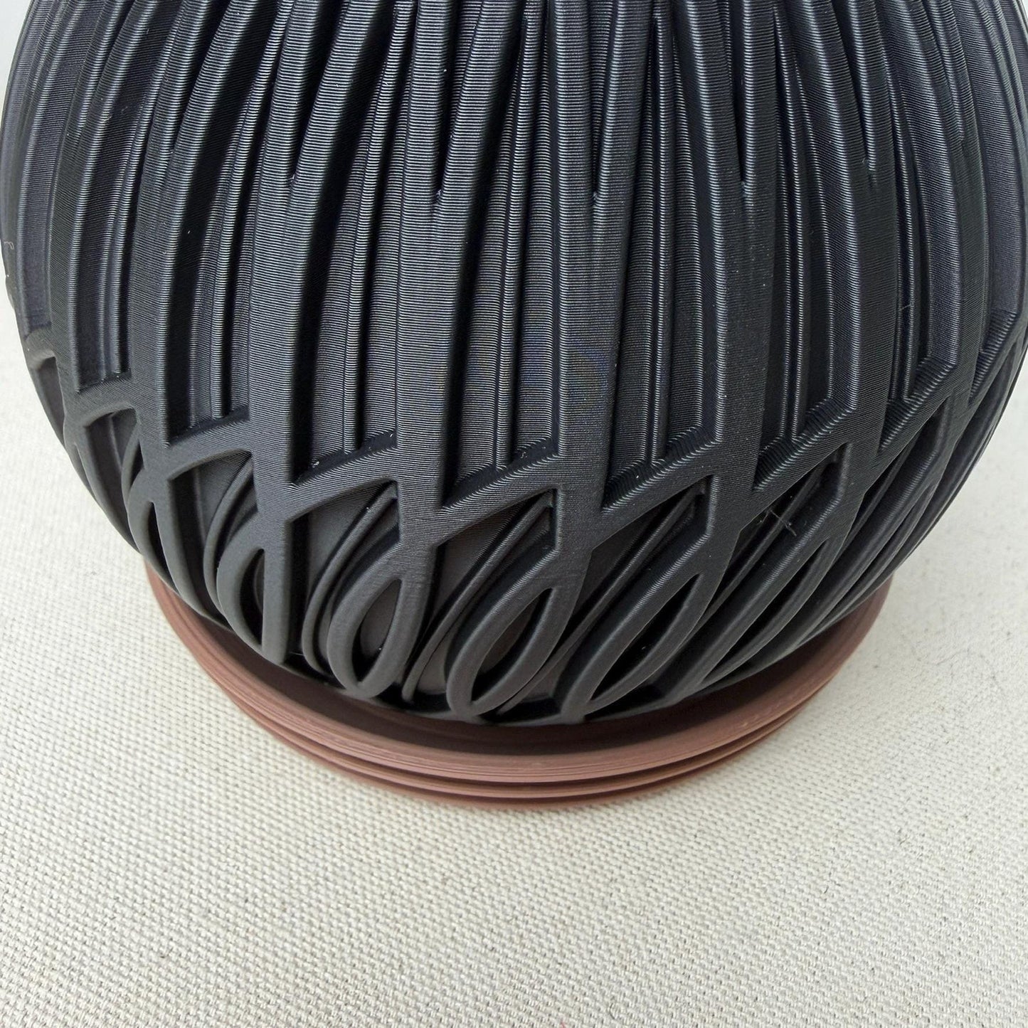 The Lumen Planter, Indoor Flower Pot, Tabletop Planter, Raised Pattern