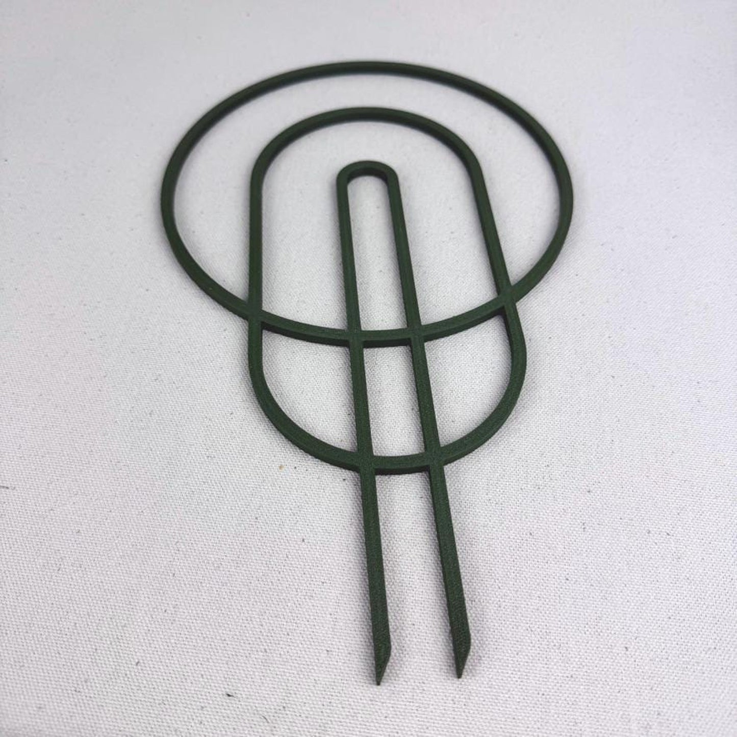Circle Shaped Plant Trellis, Modern Plant Support, Indoor Garden Decor, 11.875" tall