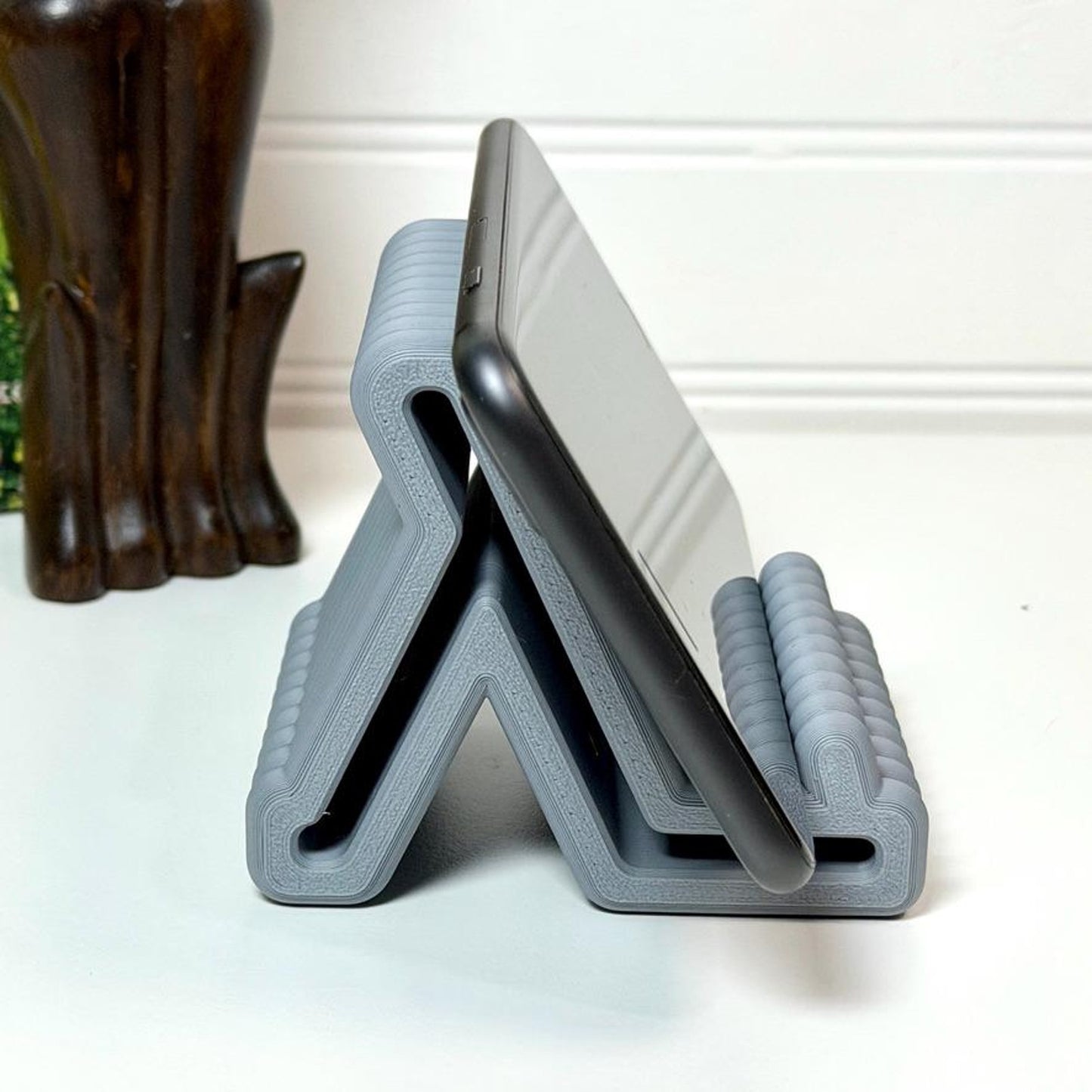 Flow Phone Stand, Smartphone Holder, Desk & Beside Stand, Tech Accessory, Homeware