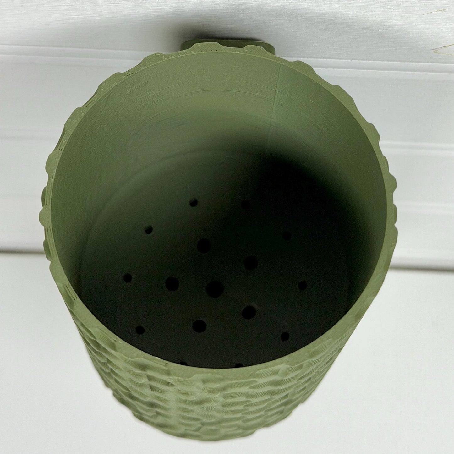 Geo Wall Hanging Planter, Indoor Plant Pot, Screw On Drip Tray, Geometric Design