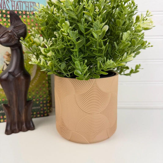 Boho Desktop Planter, Indoor Plant Pot, Tabletop Planter, Arch Design, Art Deco Style