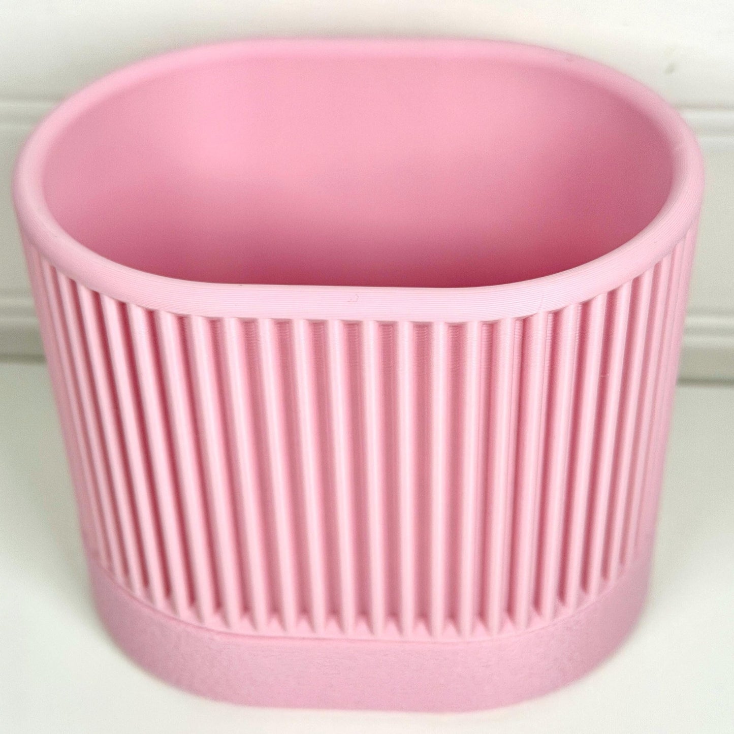 Nisa Planter Small, Indoor Flower Pot, Tabletop Planter, Ribbed Design, Minimalist Style