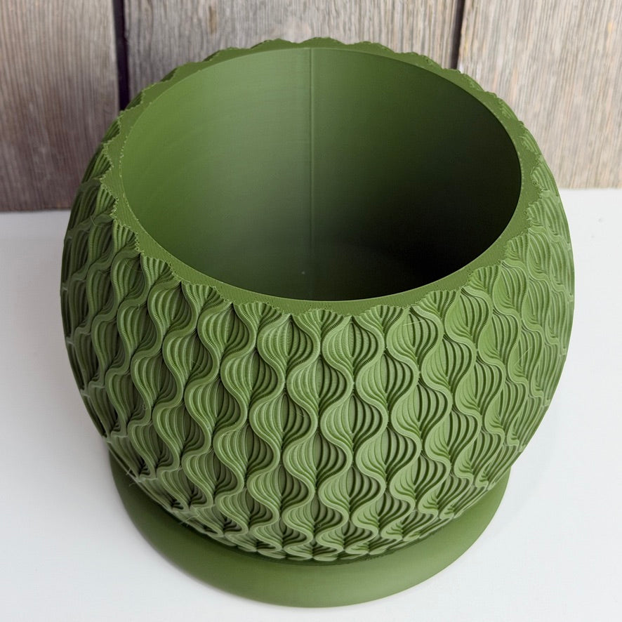 Bloom Planter, Tabletop Indoor Plant Pot, Organic Textured Design