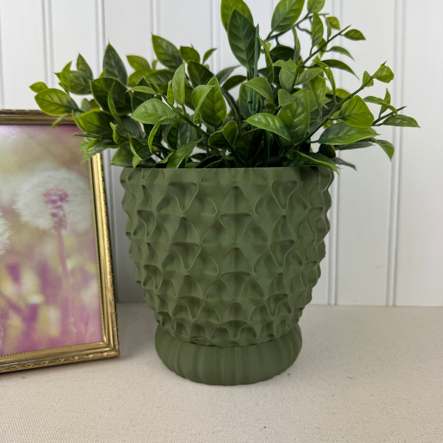 Tri-Wave Planter Pot, Indoor Flower Pot