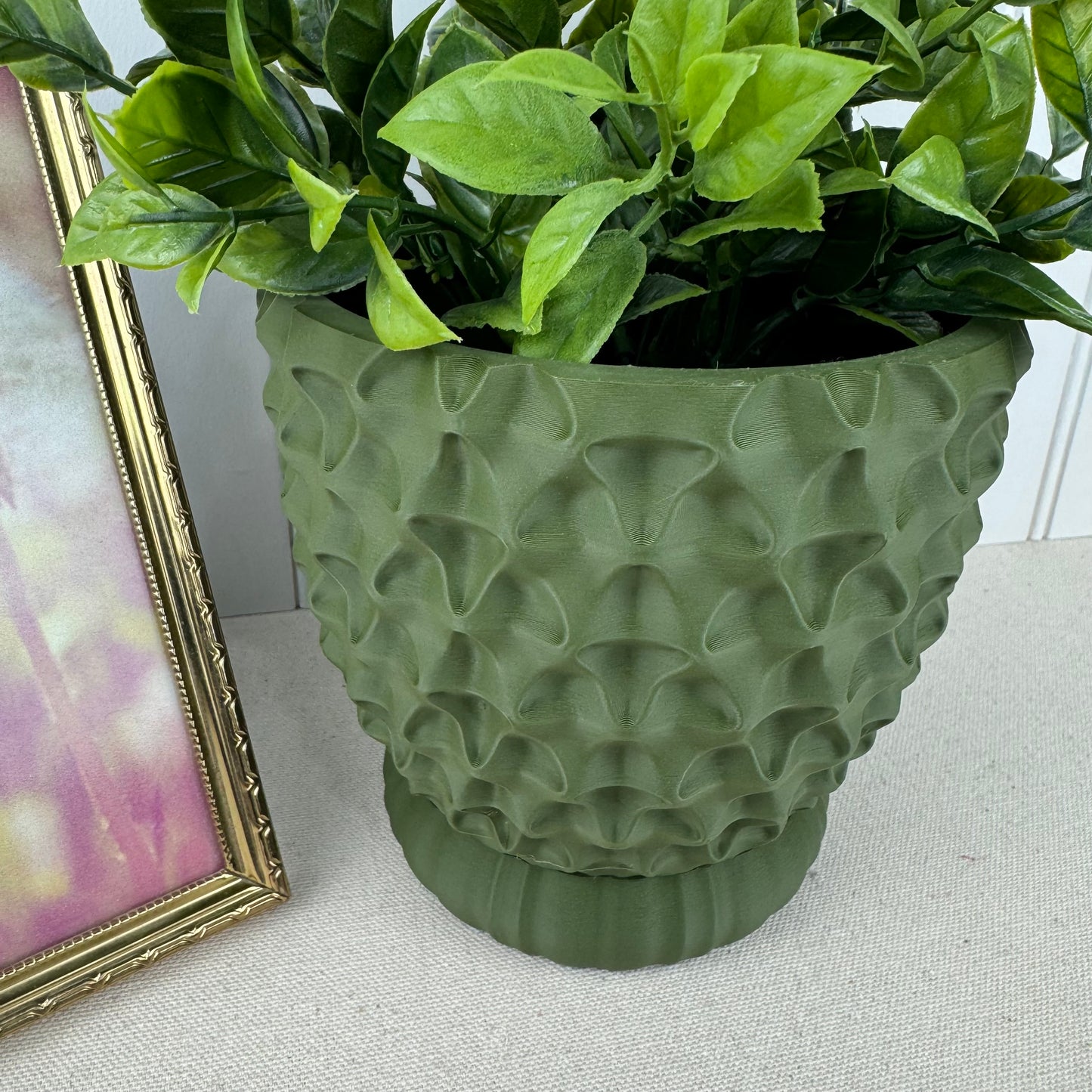Tri-Wave Planter Pot, Indoor Flower Pot