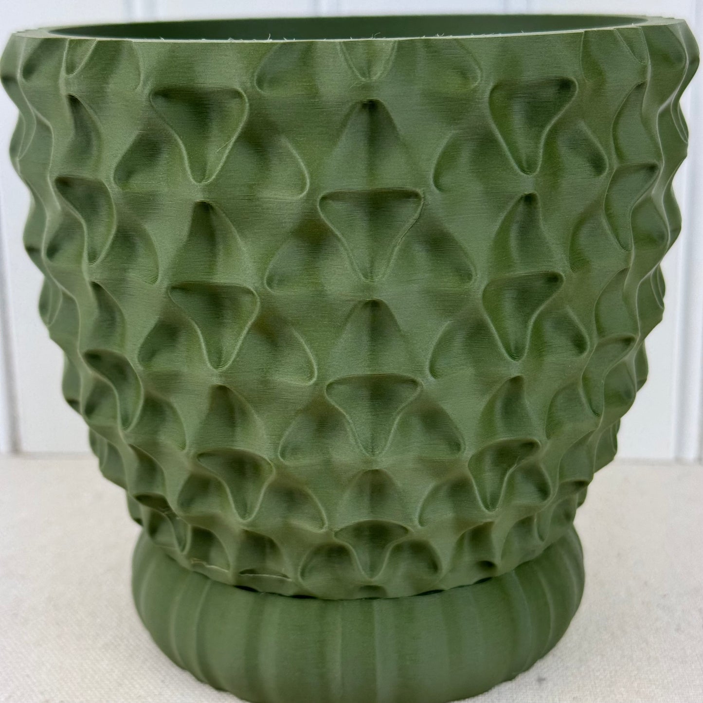 Tri-Wave Planter Pot, Indoor Flower Pot