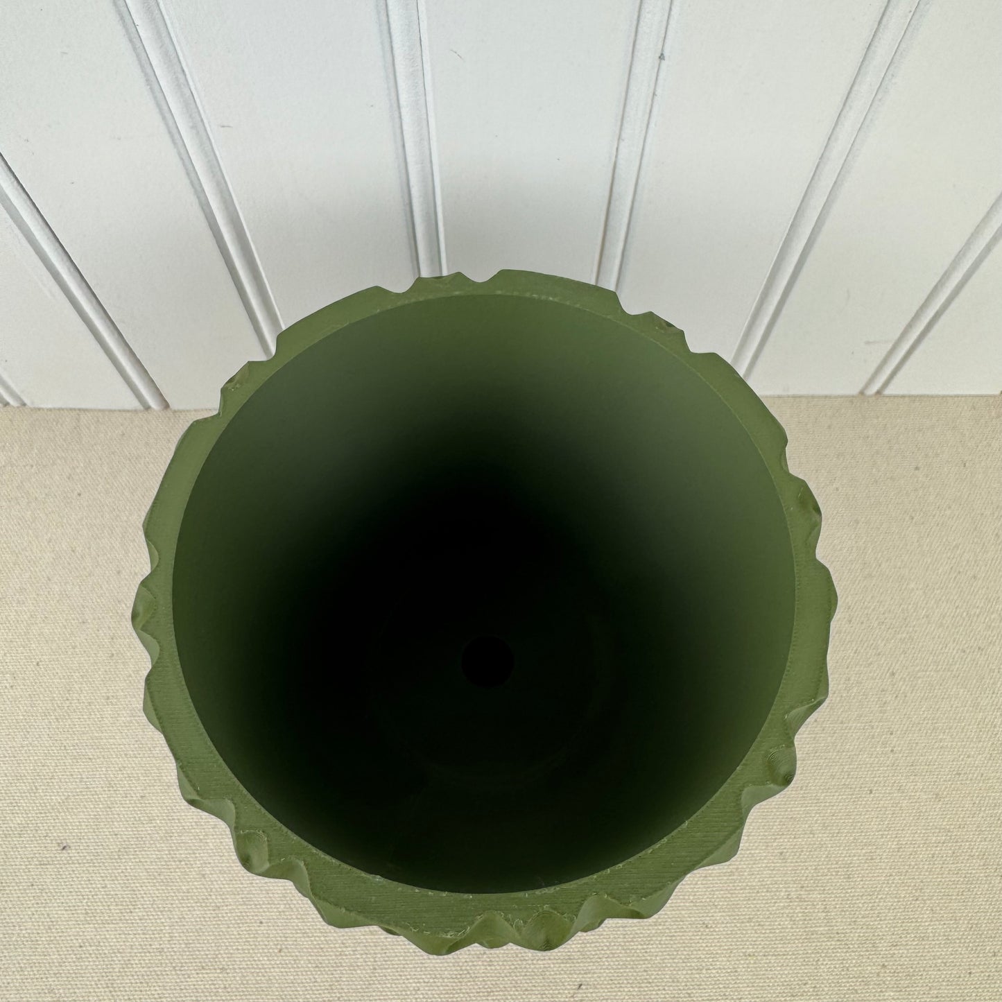 Tri-Wave Planter Pot, Indoor Flower Pot