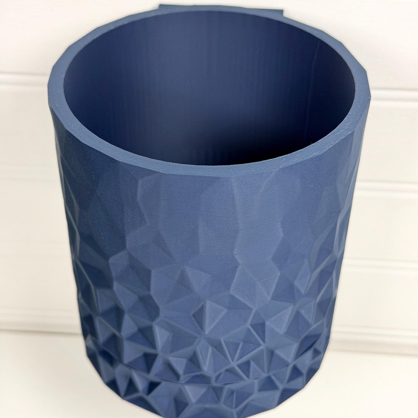 Voronoi Wall Hanging Planter, Indoor Plant Pot, Screw On Drip Tray, Geometric Design