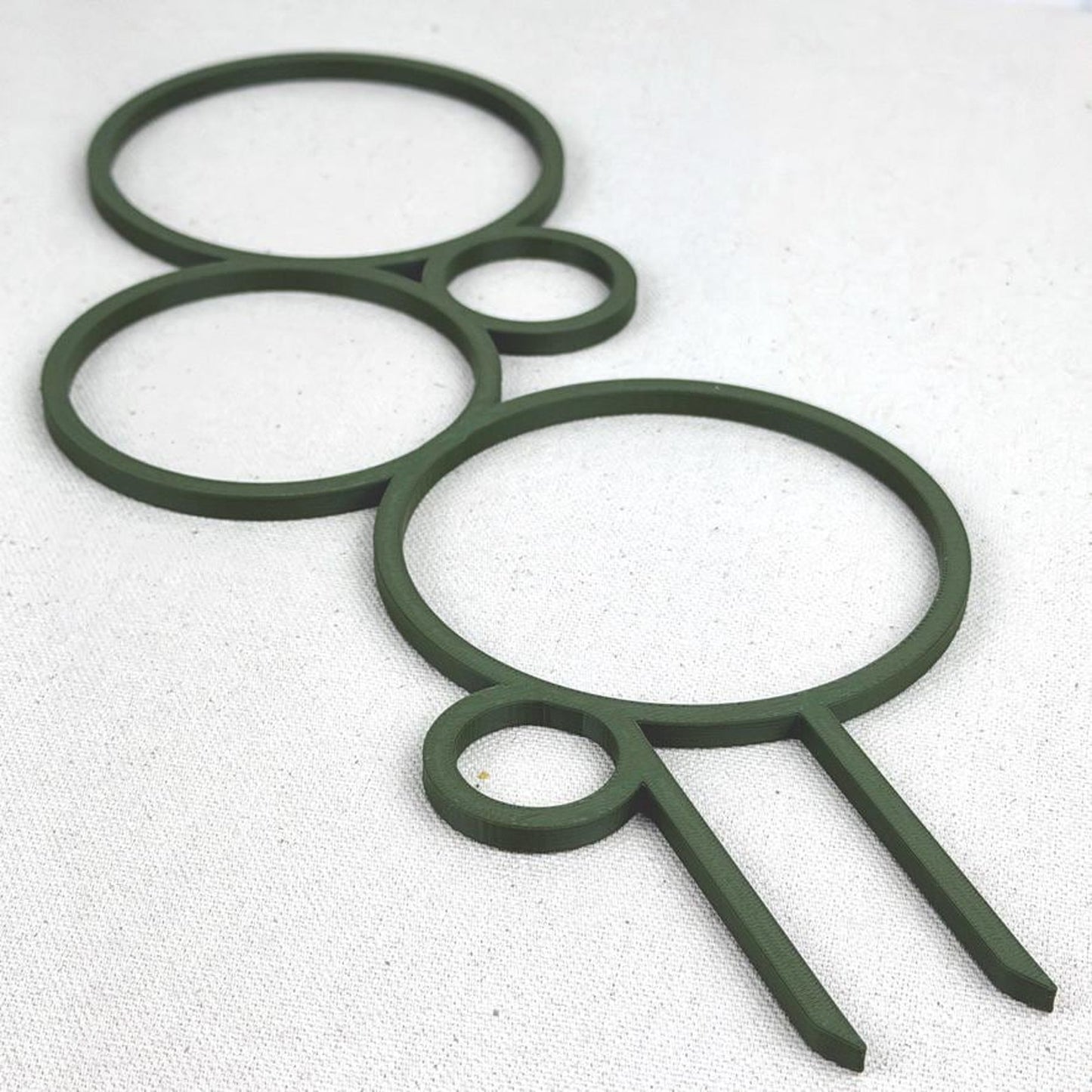 Bubble Inspired Plant Trellis, Modern Plant Support, Geometric Circles, Indoor Garden Decor, 11.5" tall