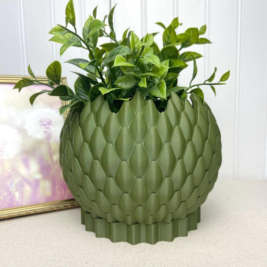 The Dragonscale Planter Pot 02, Indoor Flower Pot, Tabletop Planter