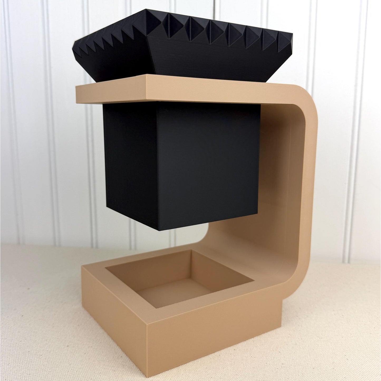 The Daka Planter 02, Indoor Tabletop Planter, Flower Pot with Drainage Hole and Stand, Houseplants