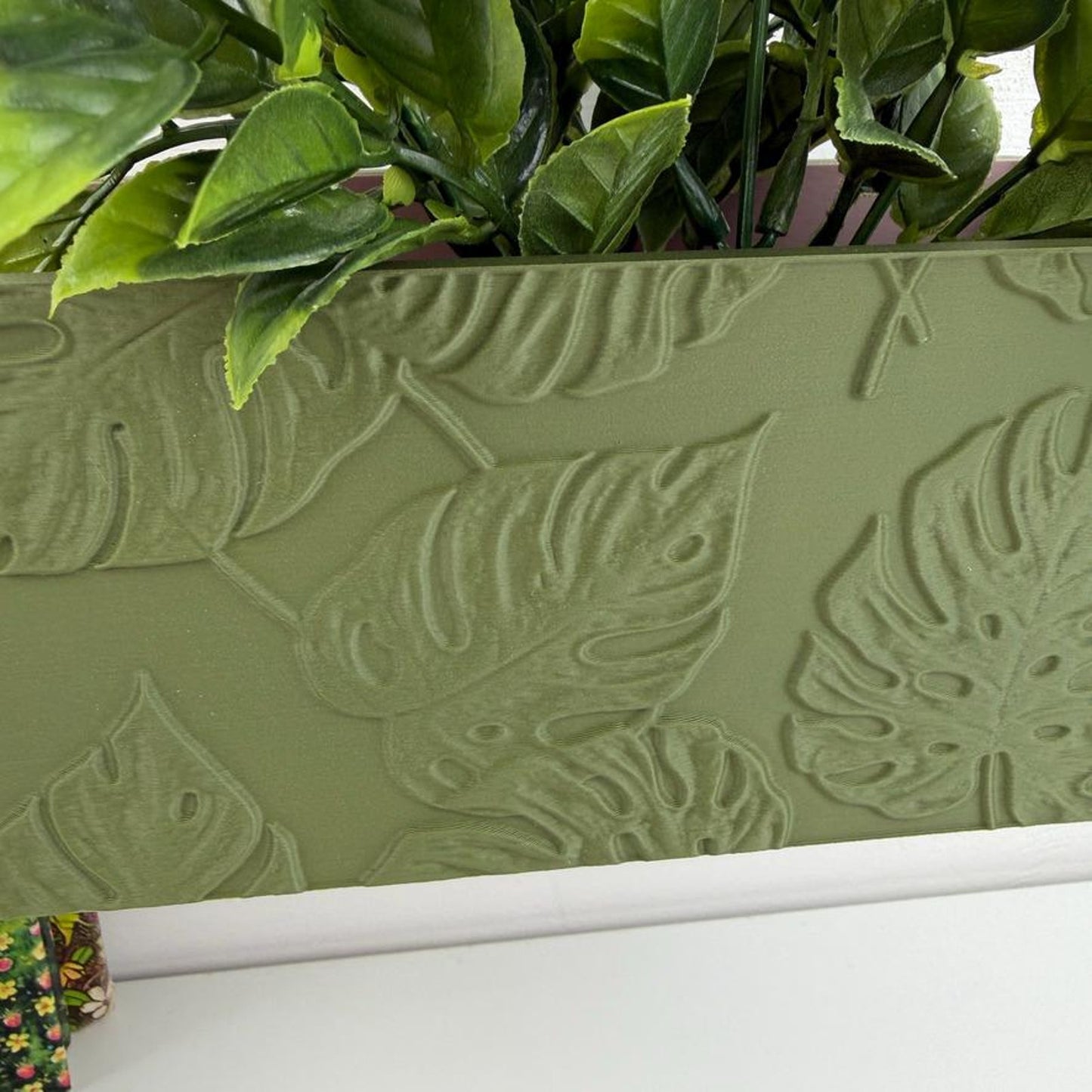 Monstera Wall Planter, Indoor Hanging Plant Pot, Monstera Leaf Design