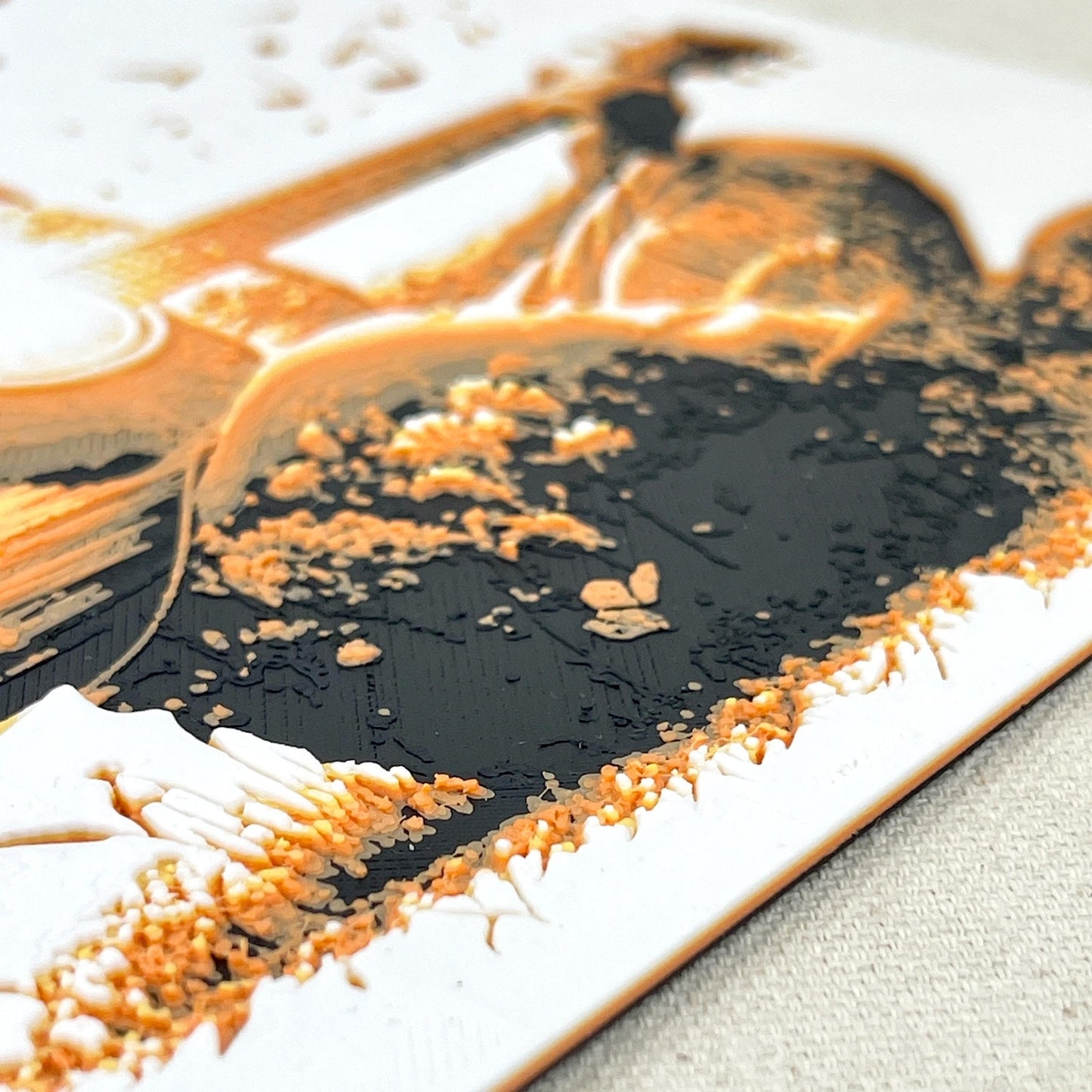 Sunset Serenade Wall Art, Acoustic Guitar Sunset Silhouette, Nature Guitar Art