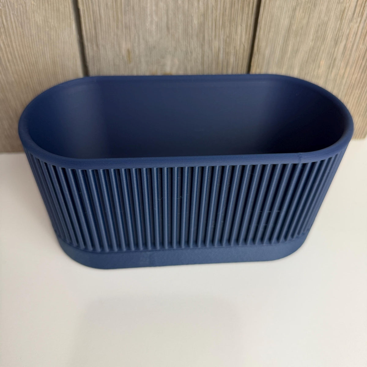 Nisa Planter Large, Indoor Flower Pot, Tabletop Planter, Ribbed Design, Minimalist Style