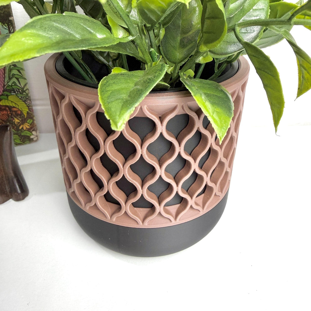 Synora Cachepot, Cachepot Planter, Indoor Tabletop Plant Pot, Interchangeable Sleeves