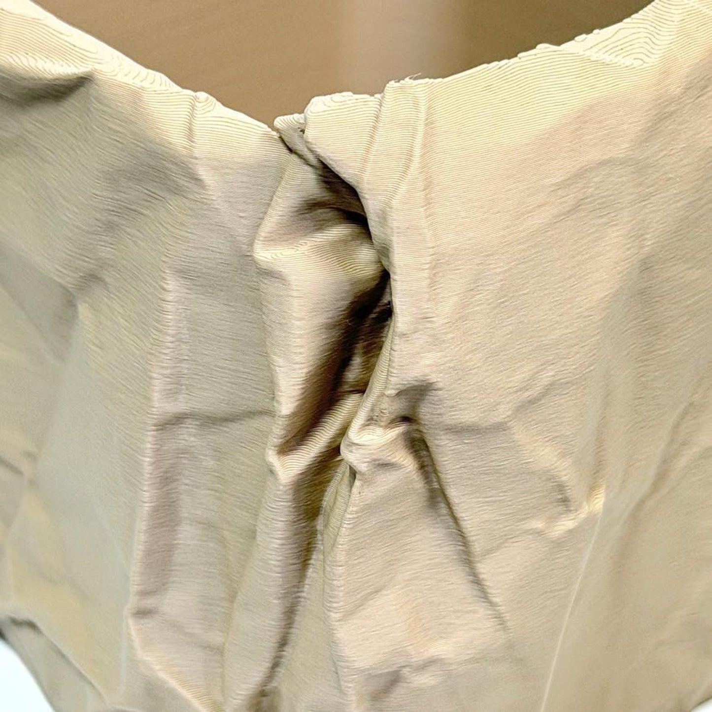 Crumpled Paper Pot, Cachepot Planter, Square Indoor Tabletop Plant Pot, Wrinkled Brown Bag Look