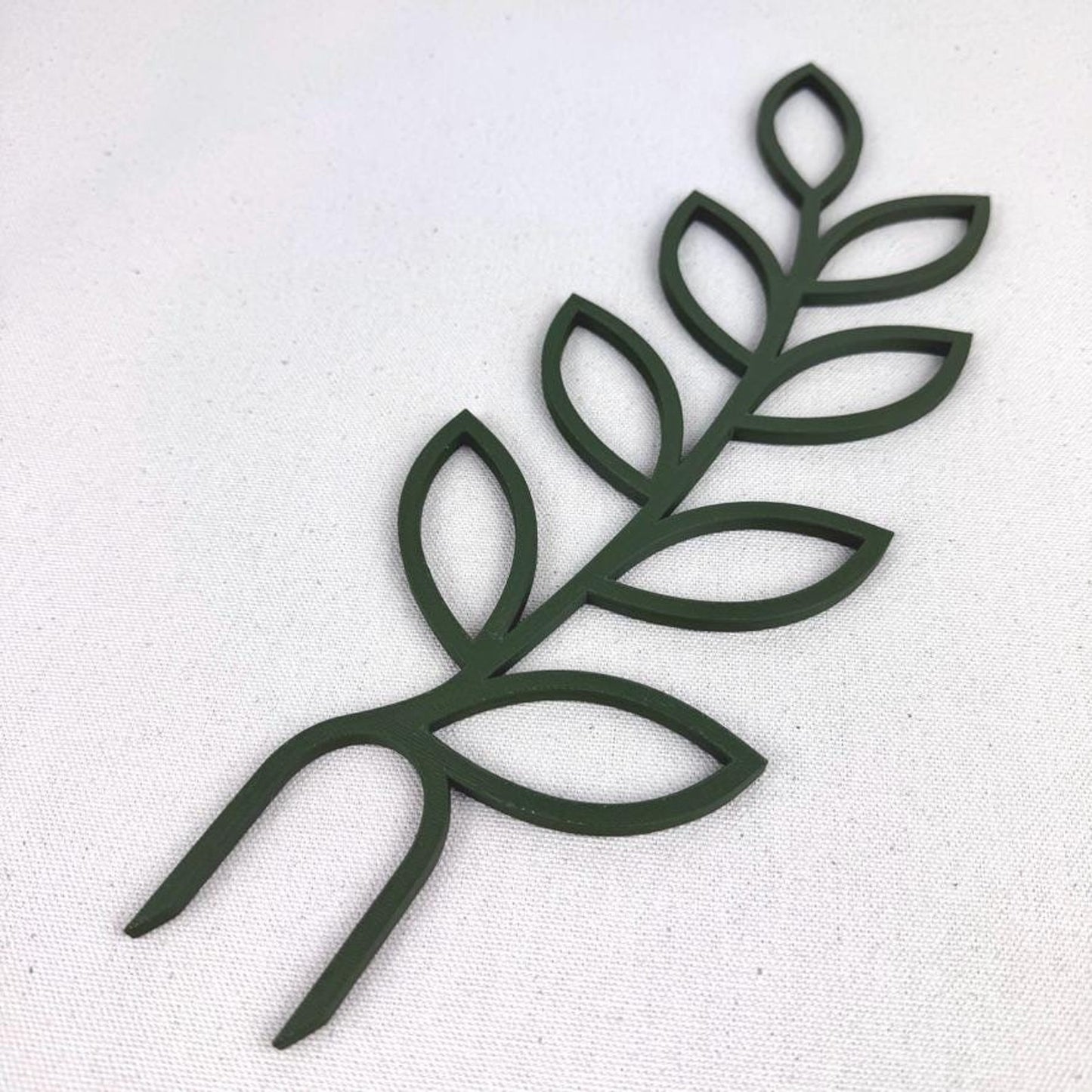 Leaf Shaped Modern Plant Trellis, Plant Support, Indoor Garden Decor, 12.375" tall