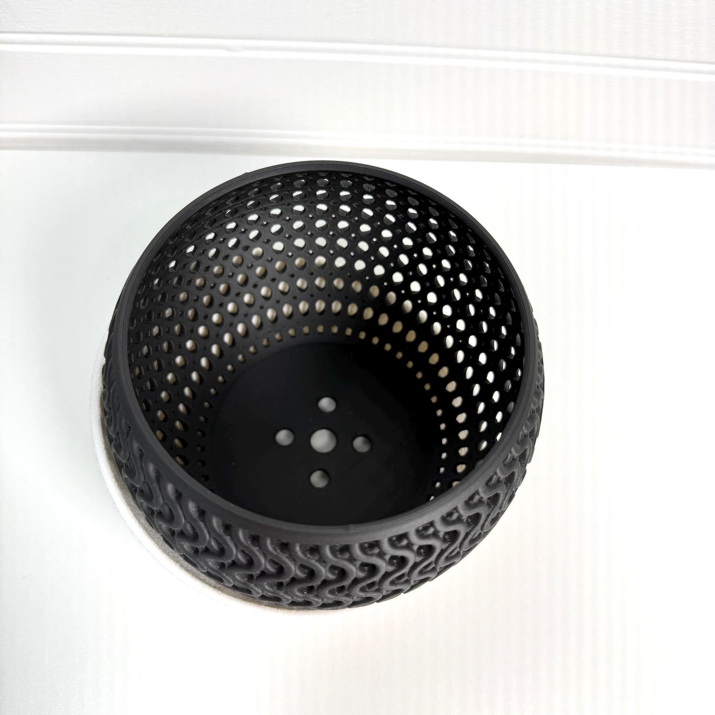 The Echo Orchid Planter, Indoor Tabletop Orchid Pot, Wavy Geometric Design