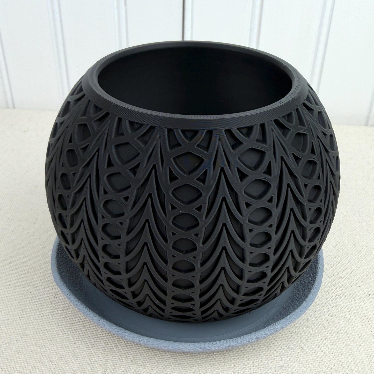 The Fusion Planter, Indoor Flower Pot, Tabletop Planter, Lattice Pattern