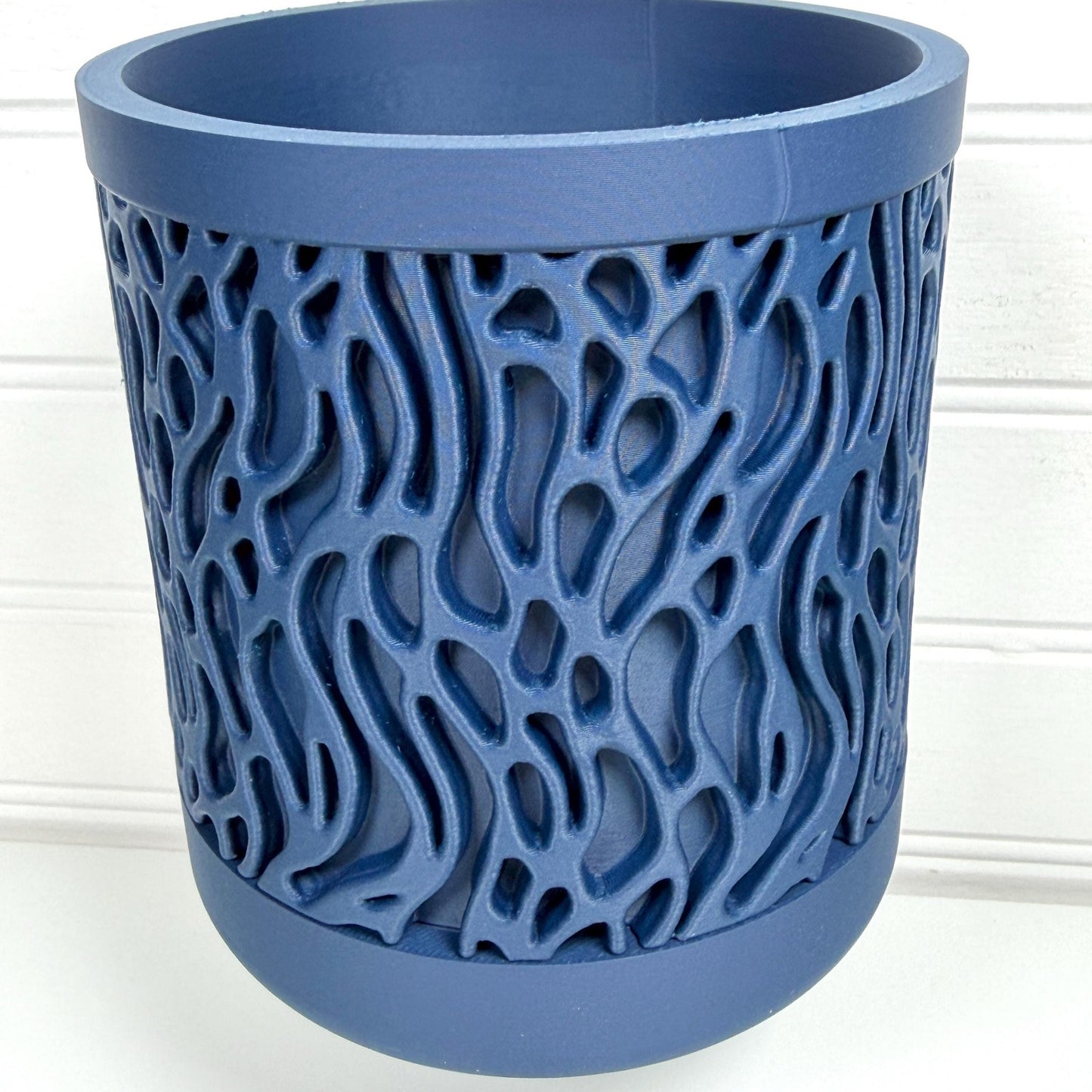 Grove Wall Hanging Planter, Indoor Plant Pot, Screw On Drip Tray, Geometric Design