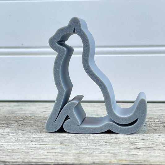 Cat Shaped Phone Stand, Kitty Phone Holder, Smartphone Holder, Cat Lover Phone Stand