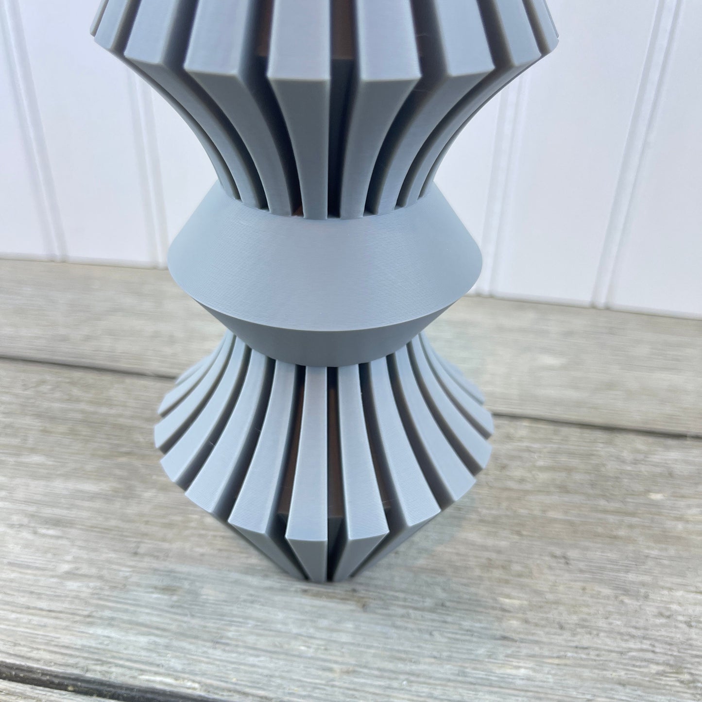 The Korin Vase, Flower Vase, Dried Flowers, Architectural, 7”