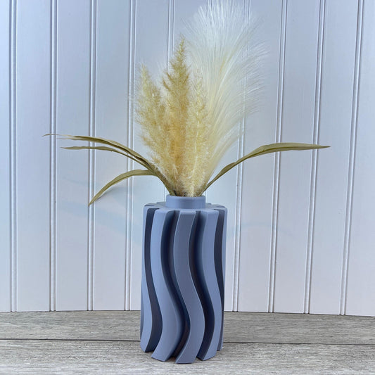 Chunky Wavy Modern Vase, The Orin Vase, Flower Vase