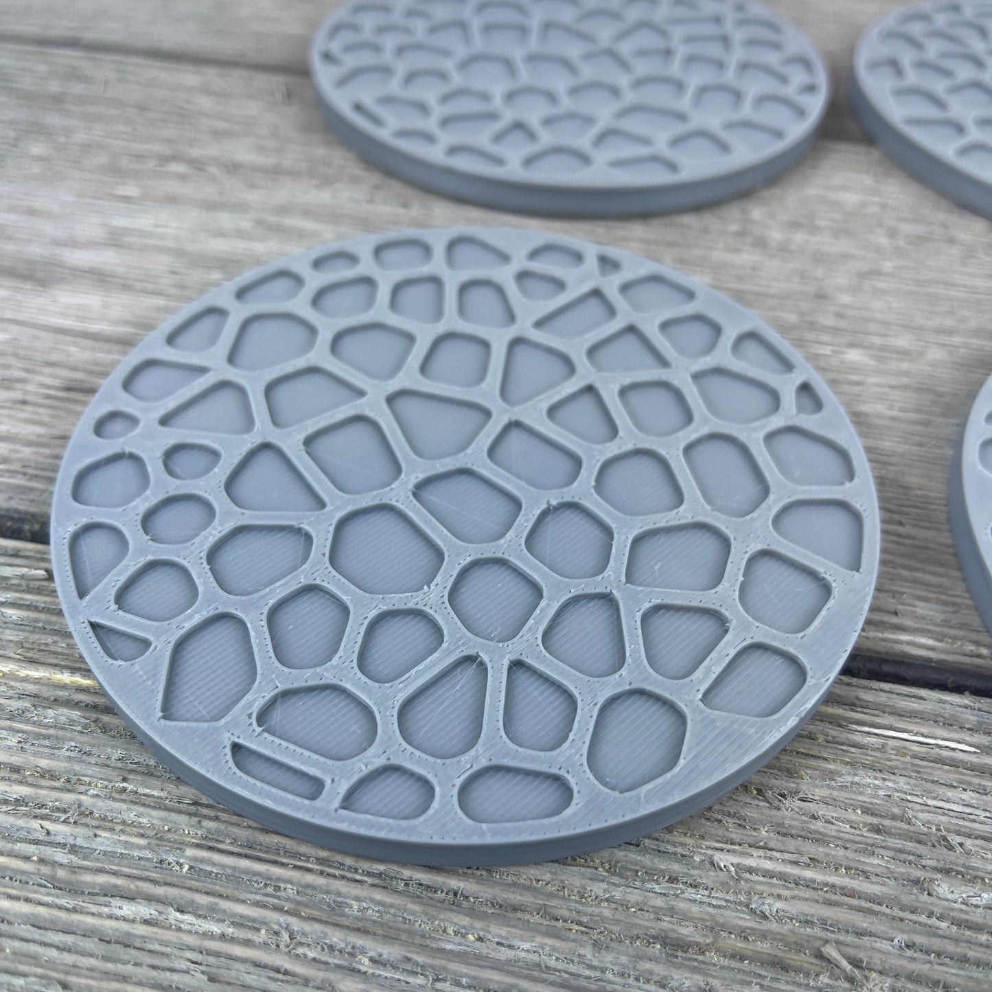 Voronoi Coaster Set, Drink Coasters, Set of 4, Modern Coaster Set