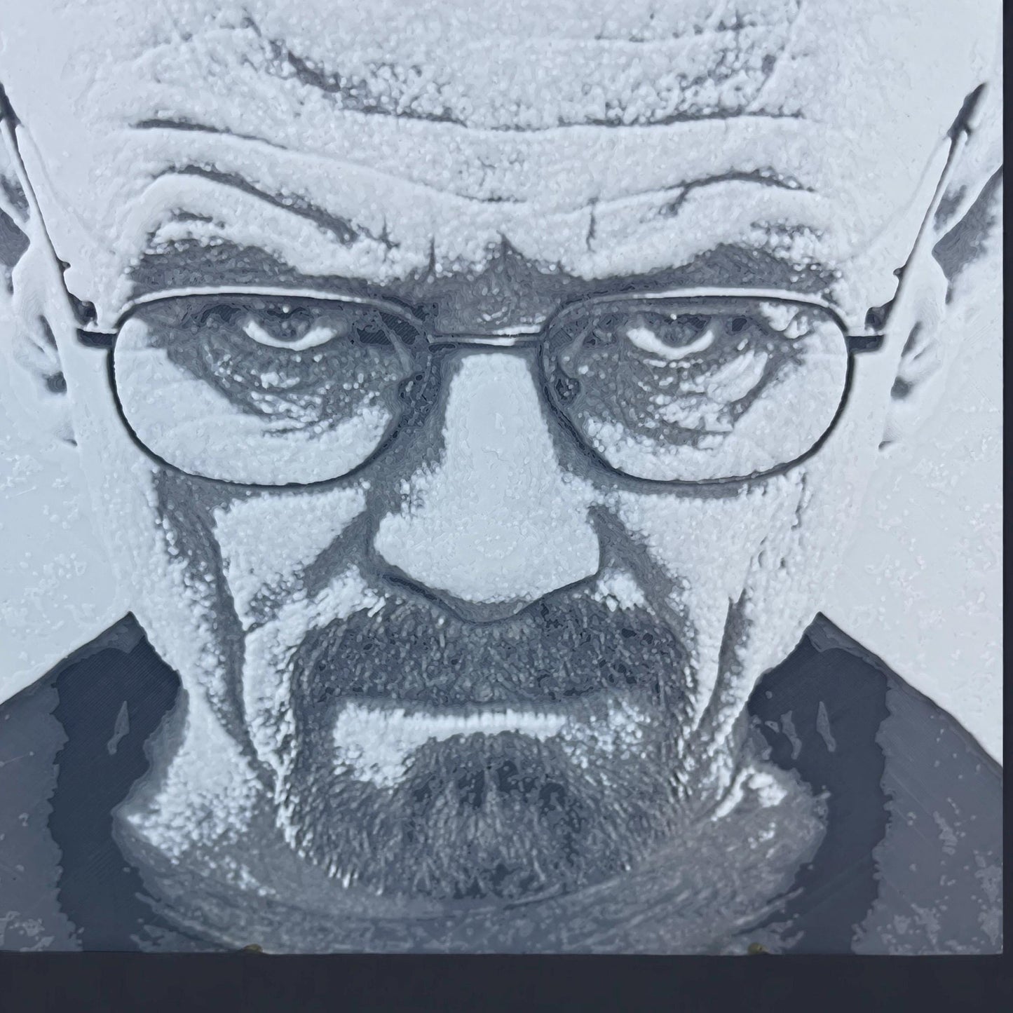 Walter White Heisenberg Wall Art, Breaking Bad, 3D Textured Art