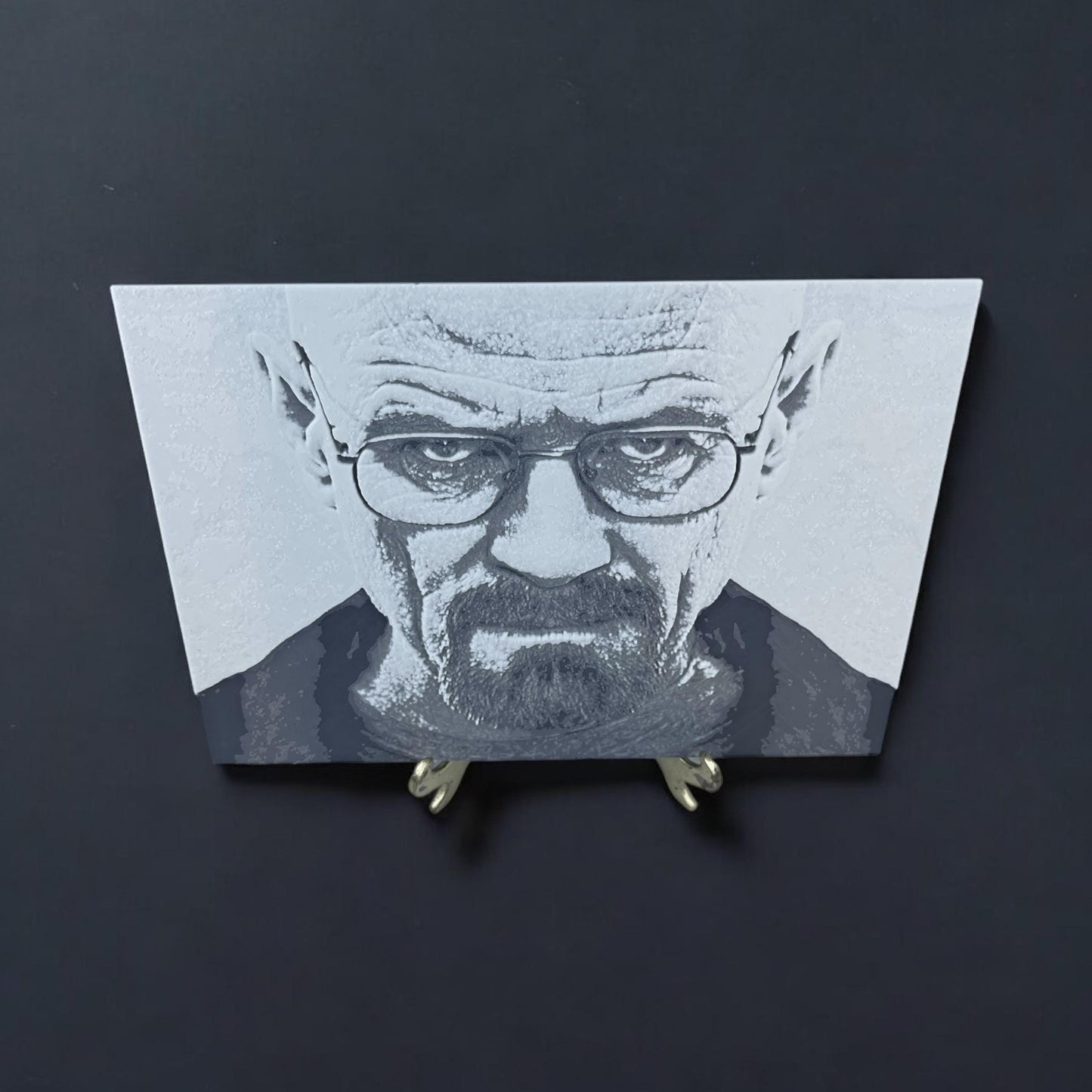 Walter White Heisenberg Wall Art, Breaking Bad, 3D Textured Art