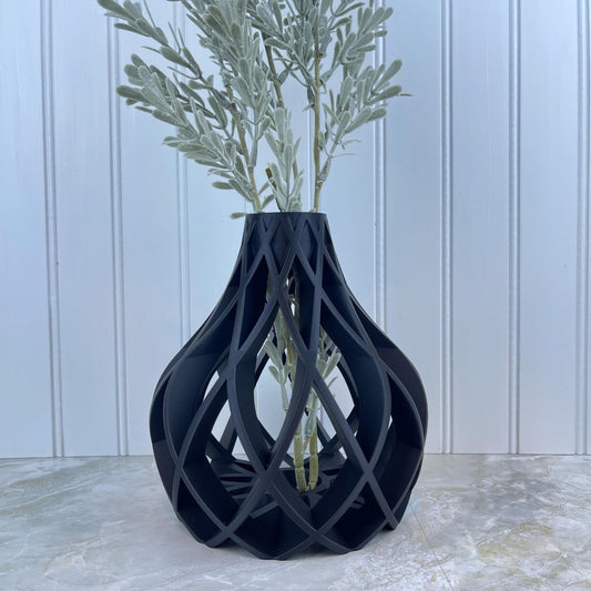 Modern  Vase, The Vukan Vase, Flower Vase, Dried Flowers, Bookshelf Table Decor, Plant Lovers, Multiple Colors