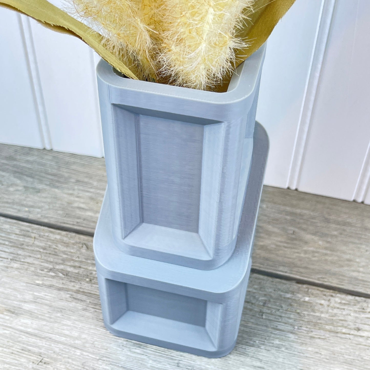 The Cano Vase, Flower Vase, Dried Flowers, Preserved Flowers, Architectural, 7”