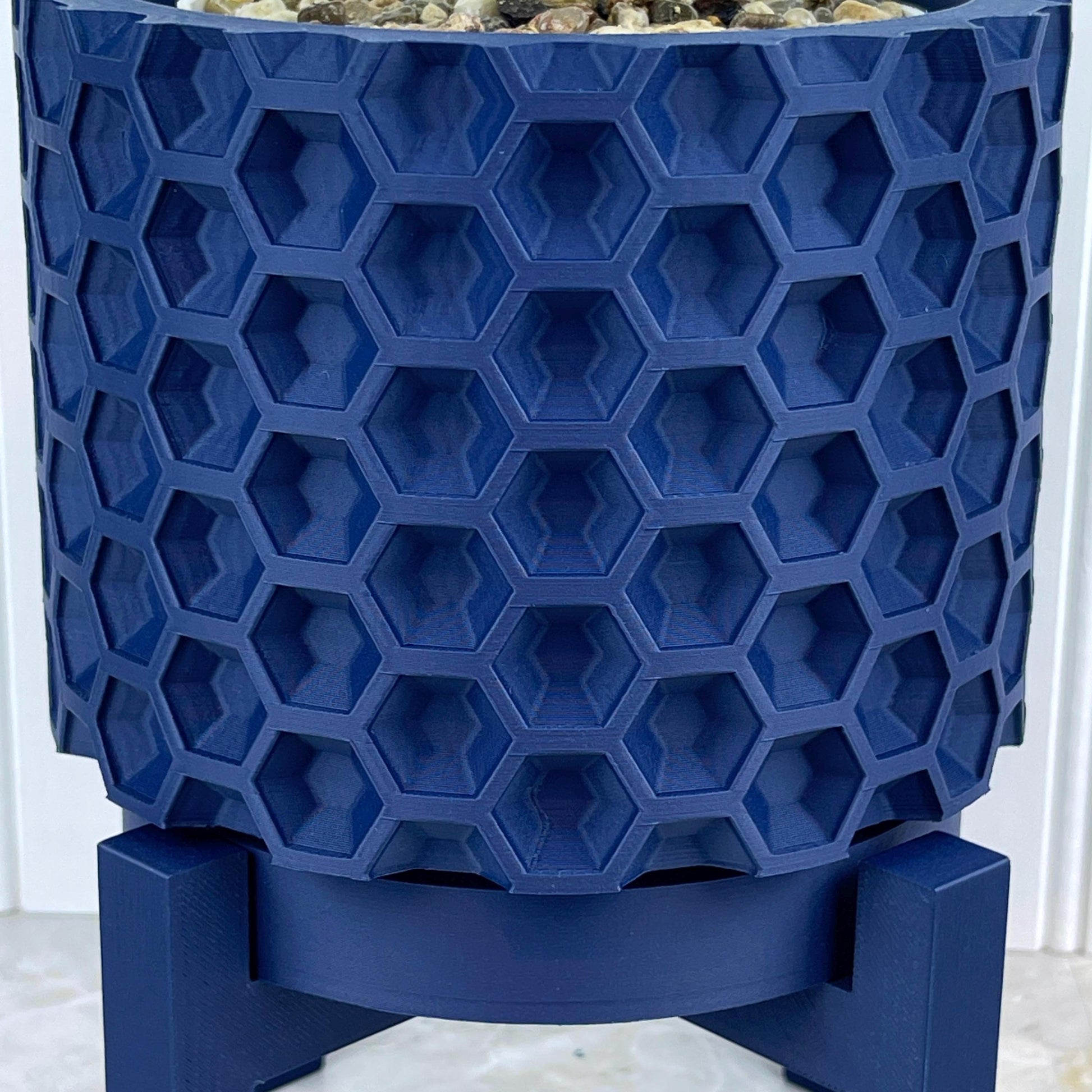 indoor plant pots with drainage tray Modern Indoor Flower Pot, The Armos Planter Pot with Drainage Tray & S – Print Haus 3D