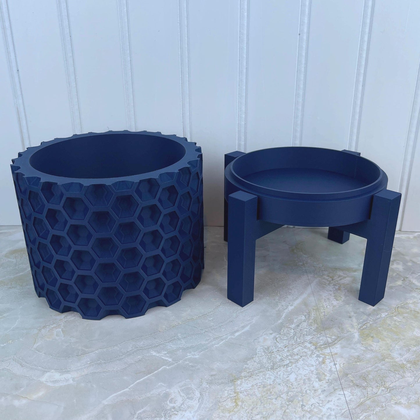 Modern Indoor Flower Pot, The Armos Planter Pot with Drainage Tray & Stand,  Planter, Modern Unique Home Decor